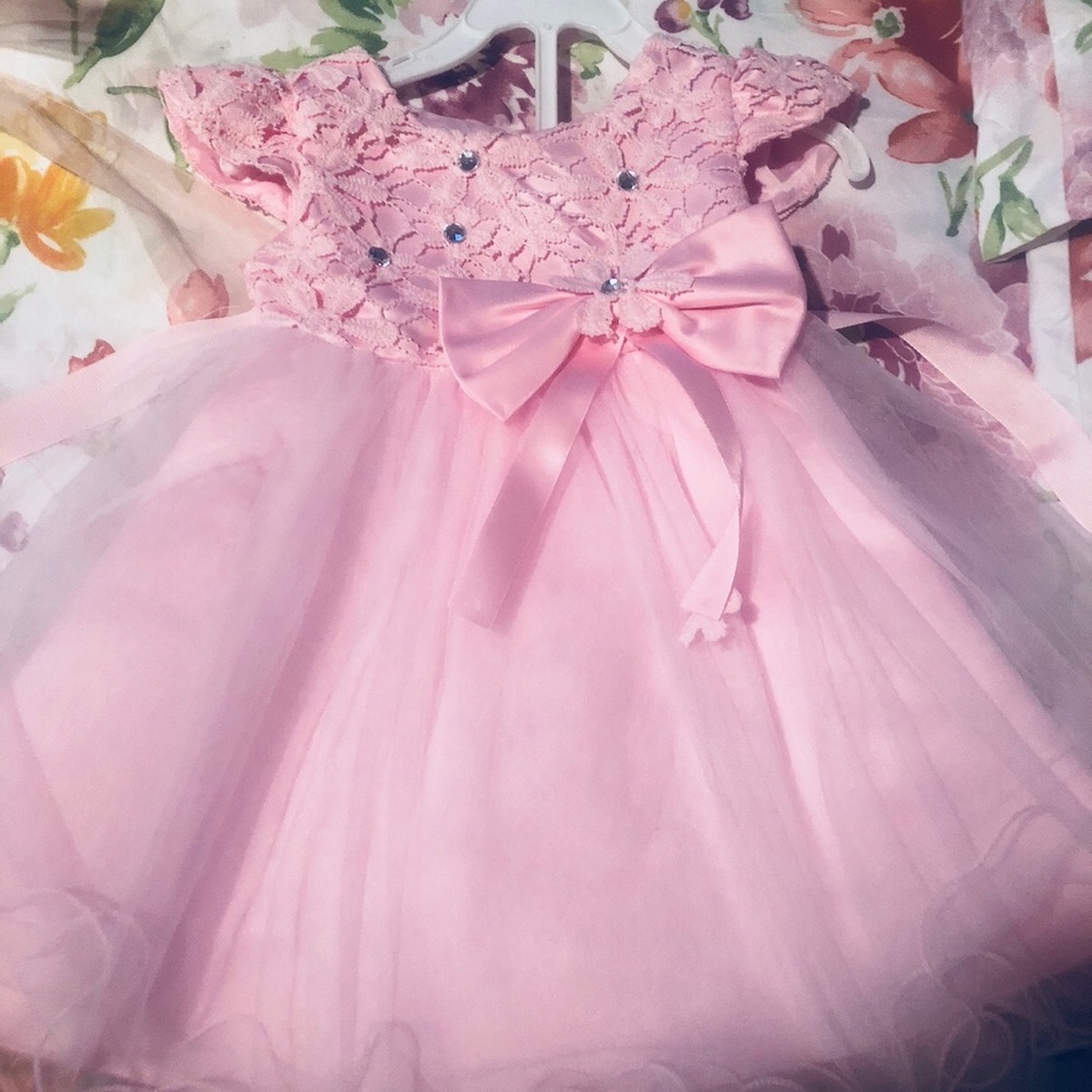 Pink dress for infant